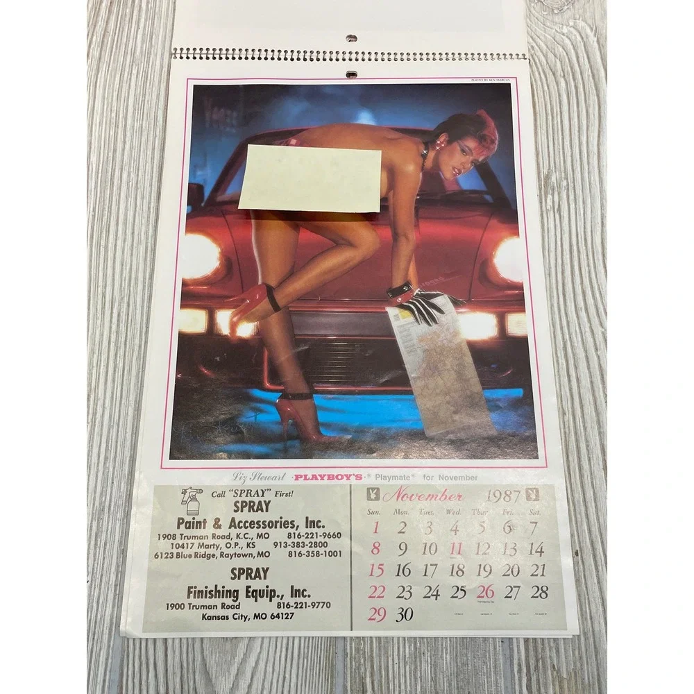 Vintage 1987 Playboy Playmate Wall Calendar Ken Marcus Photography Kansas City